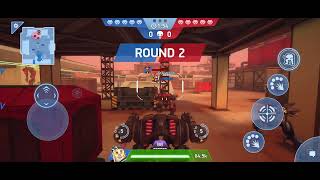 Mech Arena Central Station Killing of Powerful Bots gameplay [upl. by Mccully]