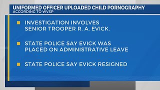 West Virginia State Police say a uniformed officer uploaded child pornography [upl. by Franzen]