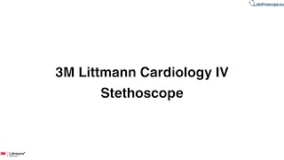 3M Littmann 6176 Cardiology IV Stethoscope  stethoscopeeu [upl. by Esenwahs]