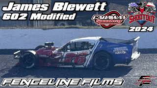 James Blewett 602 Modified Caraway Speedway North South Shootout 2024 [upl. by Godliman]