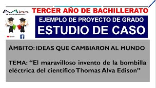 EJEMPLO DEL PROYECTO DE GRADO  ESTUDIO DE CASO [upl. by Ettenauq]