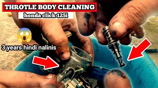 THROTTLE BODY CLEANING honda click 125i [upl. by Merell539]