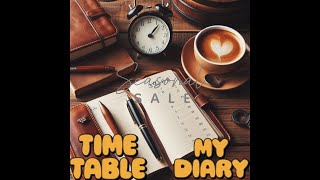 How to make time table and diary  5th Class [upl. by Yeltnerb567]