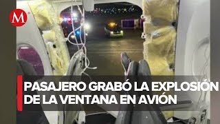 Avión de Alaska Airlines realiza aterrizaje de emergencia por explosión de una ventana [upl. by Ydnec]