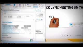 How to set up a lync meeting in outlook [upl. by Anstus]