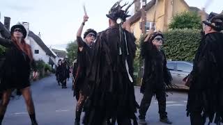 Beltane Border Morris  Huntress  Church House Inn 30 May 24 [upl. by Amolap966]