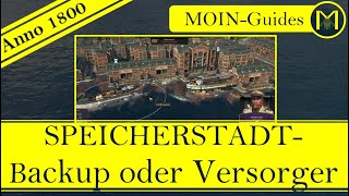 Anno 1800  Die Speicherstadt  Backup zur Vollversorgung [upl. by Ereynihc]