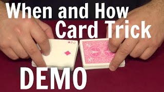 When and How Card Trick  Card Tricks [upl. by Atalie496]