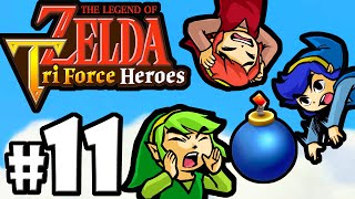 The Legend of Zelda Triforce Heroes PART 11 Gameplay Walkthrough Online CoOp BOSS Moldorm 3DS [upl. by Garibald]