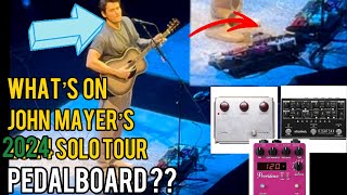 John Mayer’s 2024 SOLO tour guitar pedals [upl. by Acinorehs]