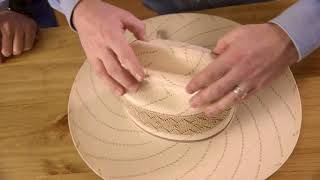 How to Crease a Straw Hat  Resistol 101 [upl. by Finbar]