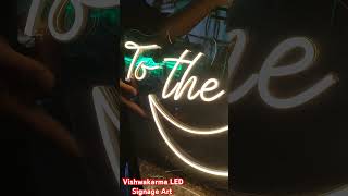 Neon lights board signboard ledneonsign neonsign signage shorts viralvideo trending ytshorts [upl. by Calle160]