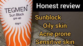 Sunscreen for Oily Skin  Recommendation  Oily  acne pore  oily sensitive skin  Tegmen Sun Block [upl. by Zara717]