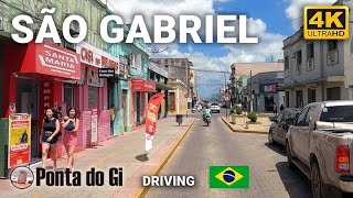 SÃO GABRIEL entrando desde la BR290 driving TRAVEL TOUR 4K 2024 camino a BRASIL RS [upl. by Llerreg]