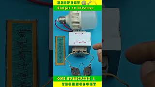 Simple 12 Inverter No more fear experiment howtomakeinverterathome dcmotor [upl. by Ralf6]