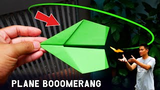 How to make paper airplanes fly back to you Plane boomerang [upl. by Gable]