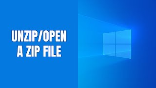 How to open unzip a ZIP file on Windows 11 step by step [upl. by Laith]