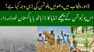 Real Reason Why Lahore Punjab Covered Smog and Pollution urdu hindi [upl. by Yddor]