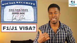 Social Security Number SSN for International Students on F1 Visa or J1 Visa [upl. by Ocisnarf]