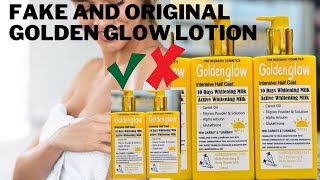 How I Identified Fake And Original Golden Glow Lotion goldenglow vitalglow [upl. by Nere]