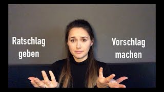 3 Redemittel Vorschläge machen B1B2 Deutsch lernen Diskussion [upl. by Jannelle]