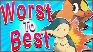 Ranking EVERY Starter Pokémon Trio From Worst to Best [upl. by Anohsal194]