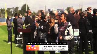 The McClain Sisters peform at MLB Urban Youth Academys Community Day2013mov [upl. by Helen]