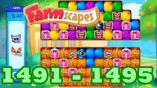 Farmscapes Level 1491  1495 HD Gameplay Walkthrough  3  match game  android  1492  1493  1494 [upl. by Thanh]