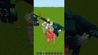 2 WARDENS VS 10 GOLEMS EN MINECRAFT [upl. by Airad]