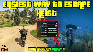 Best Escape Route Dont loose ANY MONEY Easiest way to Finish Cayo Perico Heist  GTA 5 Online [upl. by Chace197]