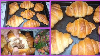 বেকারি স্টাইলে ক্রোজেন রেসিপি। Bakery style Croissant recipeperfect chocolate Croissant recipes [upl. by Jahdol]