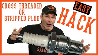 How To Fix Stripped Spark Plug Threads For Free With This Hack [upl. by Lona]