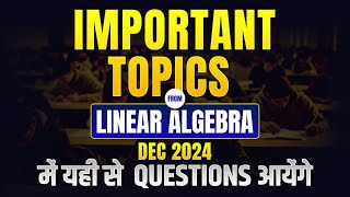 5 Most Important Topics from Linear Algebra [upl. by Kir963]