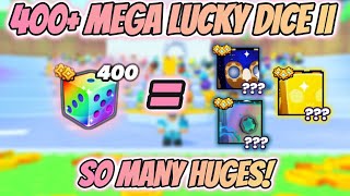 PET SIM 99 400 MEGA LUCKY DICE II SO MANY HUGES POST NERF 30 HUGE PET GIVEAWAY [upl. by Pattani90]