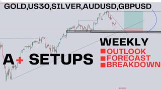 🎯Weekly Forex Forecast Top Down Analysis And Breakdown For GoldUS30SilverGbpusdAudusd A Setup [upl. by Verlie]