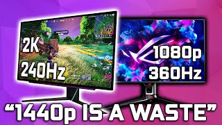 Is 1440p A Waste  1080p vs 1440p Monitors [upl. by Glennie]