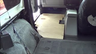 How to build and install a sleeping platform inside a TJ Wrangler [upl. by Lou]