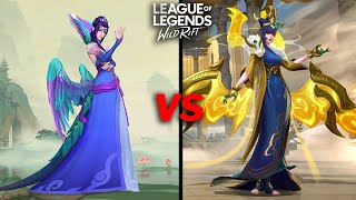 Morgana Lunar Empress VS Majestic Empress Skin Comparison Wildrift [upl. by Timmy]