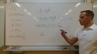 Flächeninhalt im Dreieck  Umwandlungen  Äquivalenzumformungen  Termumformungen 2 [upl. by Watters]