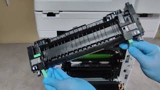 HOW TO REPLACE THE FUSER UNIT ON XEROX VERSALINK B405 [upl. by Canon]