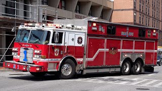 Baltimore City Fire Department Rescue 1 Responding [upl. by Telford]