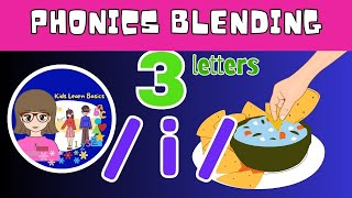 Three Letter Words Preschool Learning  3 Letter Words Kids Education Video  3 Letter Words [upl. by Graham]