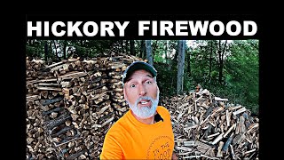 FINALLY the Hickory Firewood gets stacked [upl. by Acinnej]