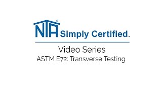 ASTM E72 Transverse Testing [upl. by Magda772]