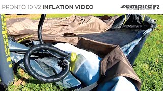 Zempire Pronto 10 V2  Inflation Video [upl. by Htidra745]