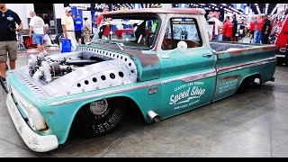 1966 Chevrolet C10 Twin Turbo quotTiffanyquot Classic Car Studio 2016 NSRA Street Rod Nationals [upl. by Aneerak]