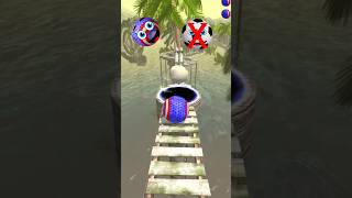 Which rolling ball crosses this sphere ramp ❓youtubeshorts gaming ballgame [upl. by Trauner222]