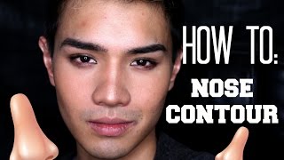 Mens Nose Contour Tutorial  3 Ways [upl. by Havener]