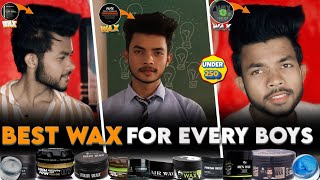 BEST HAIR WAX FOR EVERY BOYSMENS  WAX COLLECTION FOR BOYSMENS  WAX UNDER 250 [upl. by Leonard224]