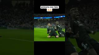 MORATA SHOCKING GOALS 🔥🔥🔥😱 football soccer alvaromorata championsleague [upl. by Jaclyn]